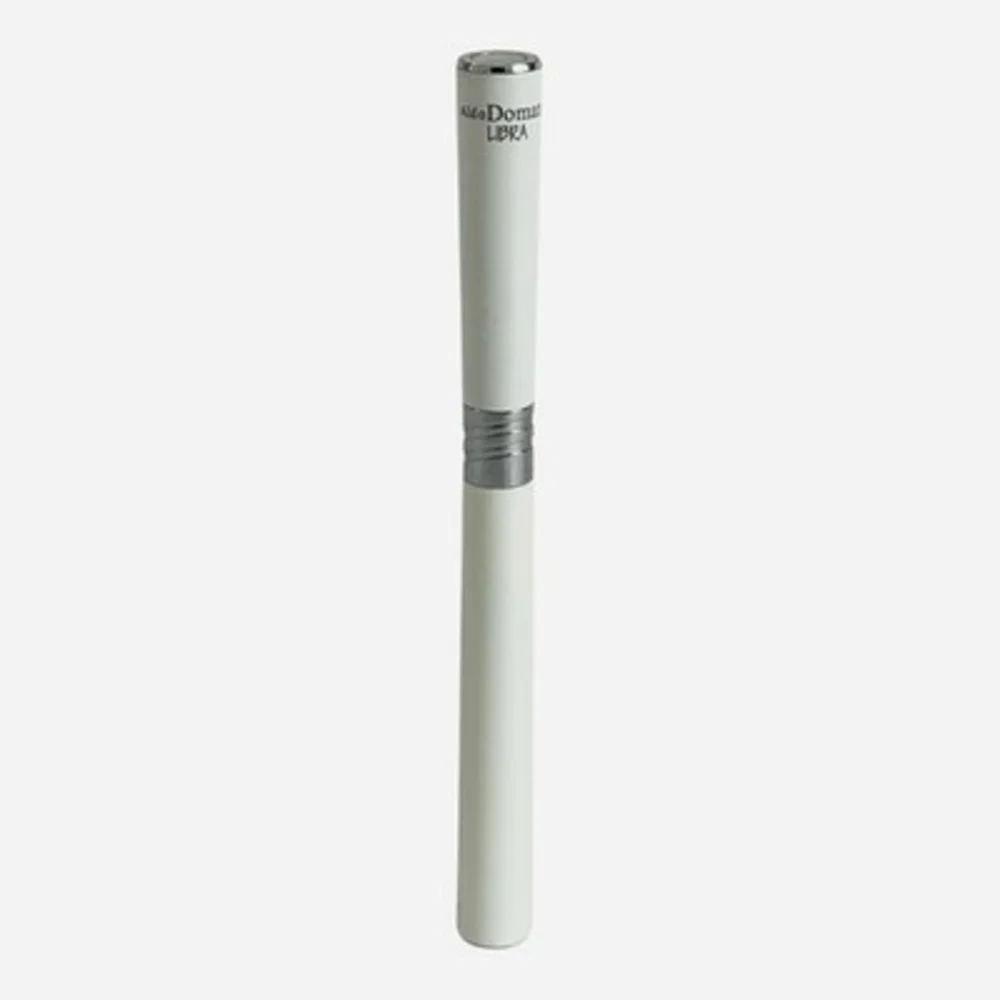 Monteverde Aldo Domani Libra Luxury White Ballpoint Pen Chrome Trim Very Good